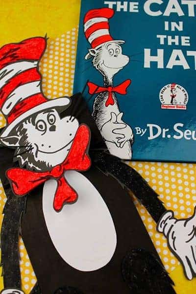 cat in the hat Dr Seuss craft.