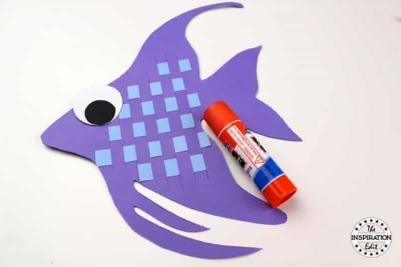 Paper Fish Craft Weaving.