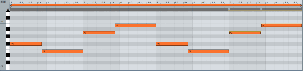 Initial Bassline Midi Notes 1024x243