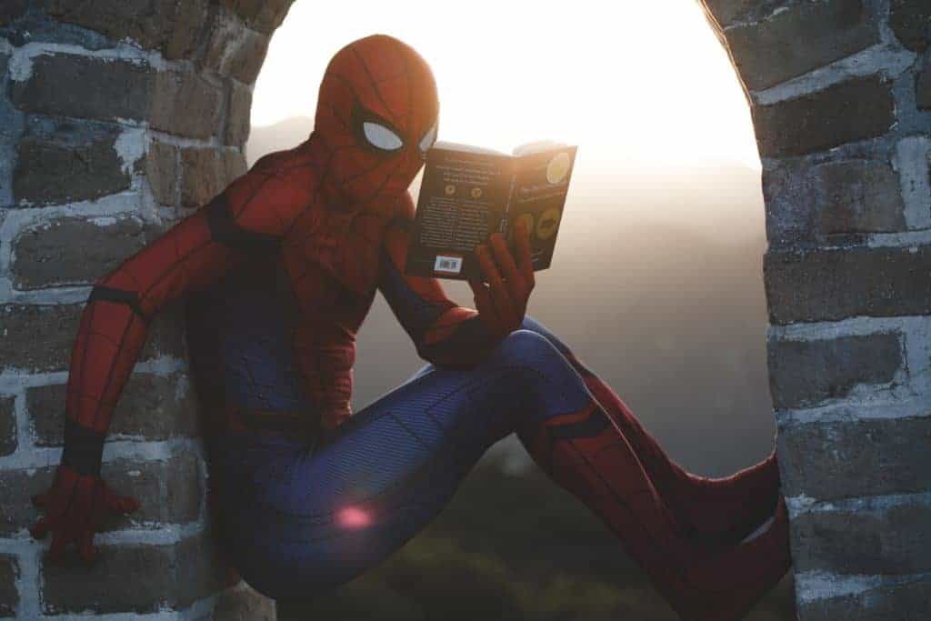Spiderman Reading Books 1024x683
