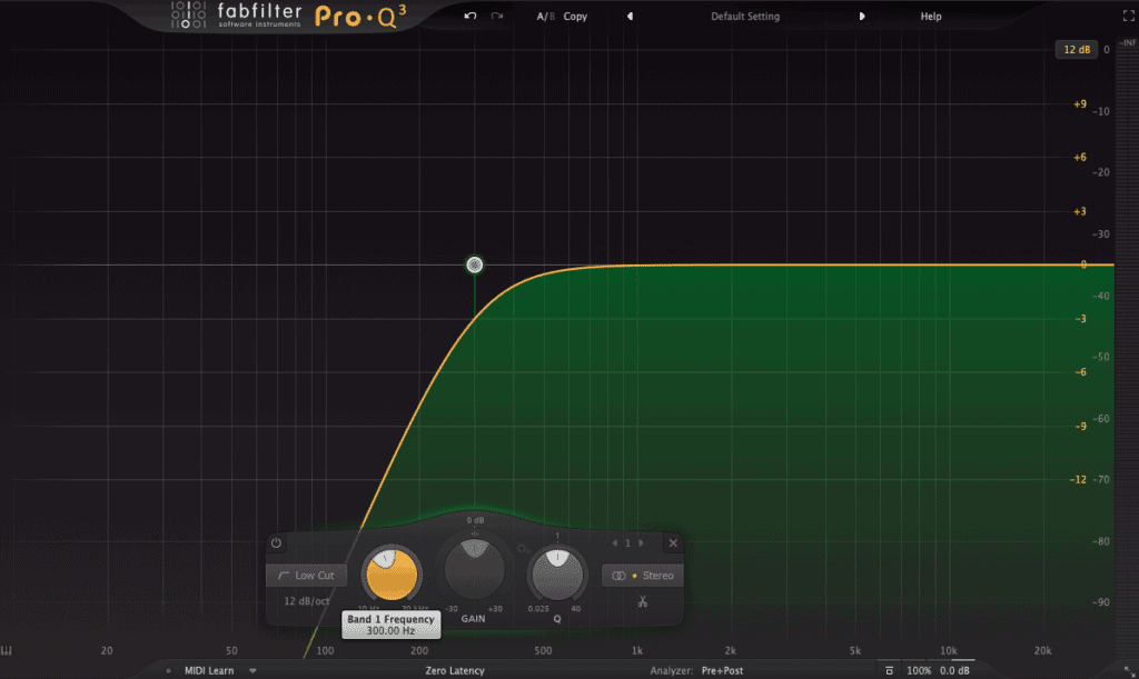 Low End Cut 300hz 1024x611