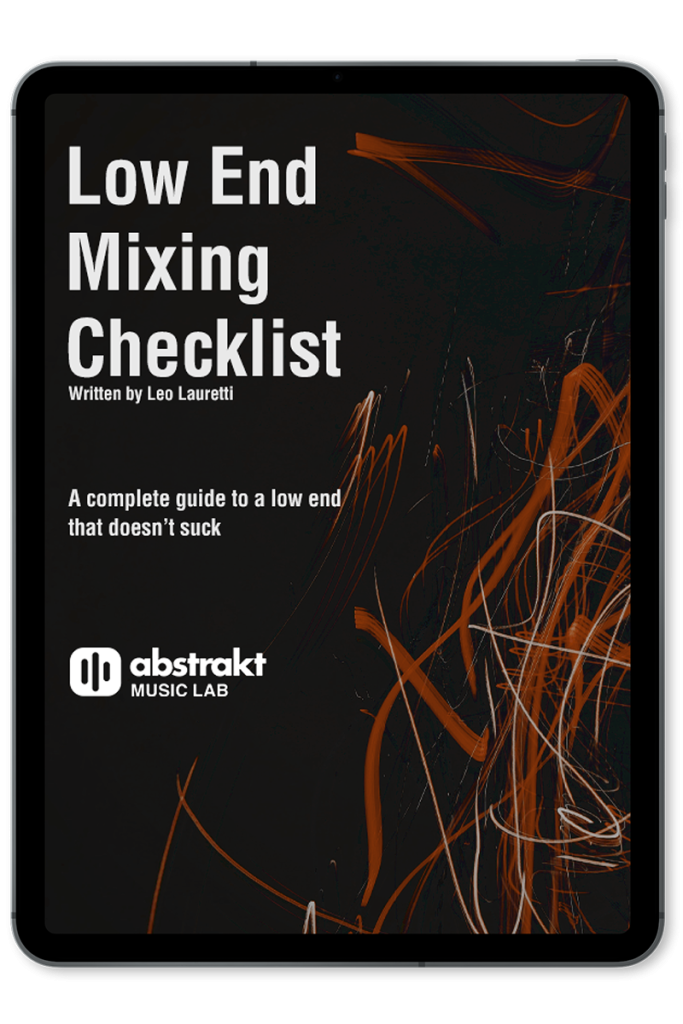 Low End Mixing Checklist Ipad Mockup