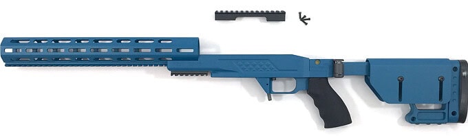 BR15 Stock-REM700-Short Action-Side Folder-Right hand, Sky Blue