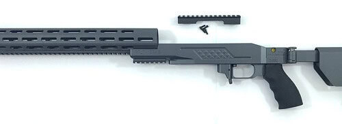BR15 Stock-REM700-Long Action-Side Folder-Right Hand, Sniper Grey