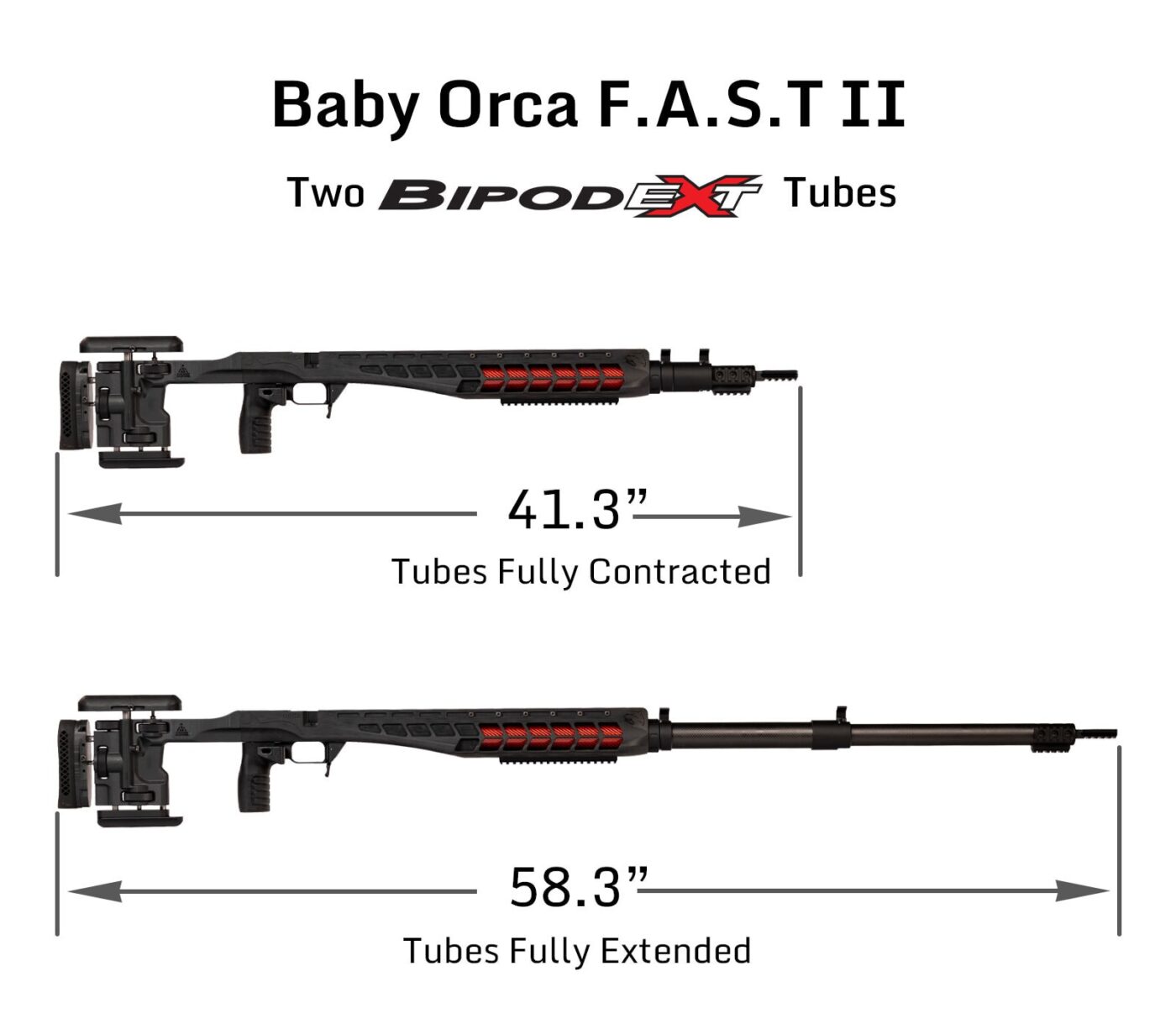 ORCA II BipodeXt Tubes Kit - Accuracy Solutions