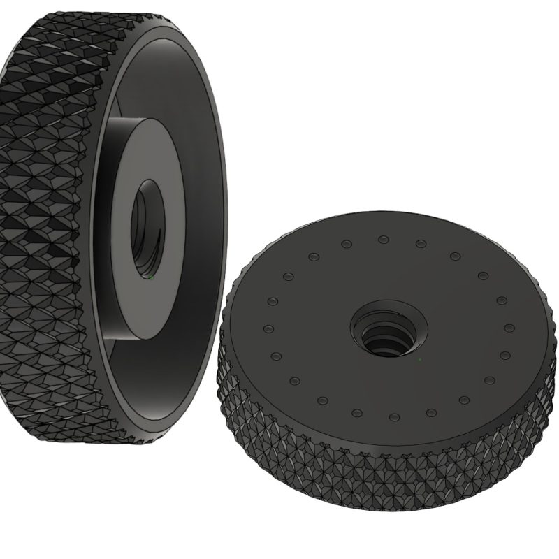 Thumbwheel for Adjustable Bag Rider 1.75" Diameter .375-10 1 E