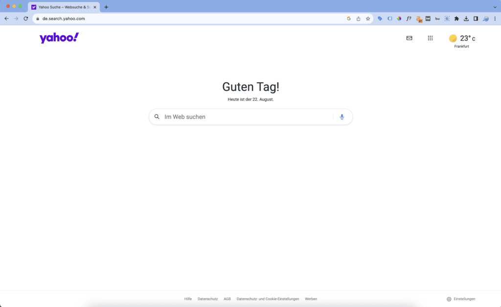 Suchmaschine Yahoo! Search
