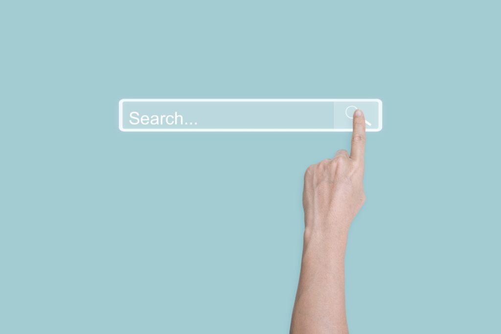 Suchmaschine im Browser