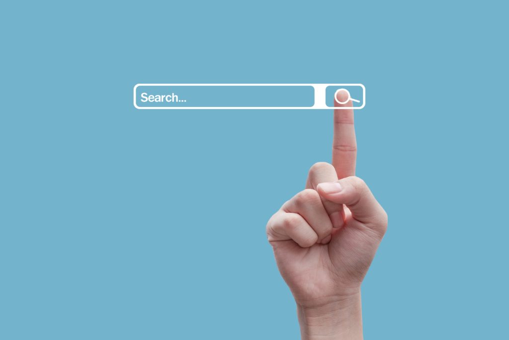 Suchmaschine im Browser