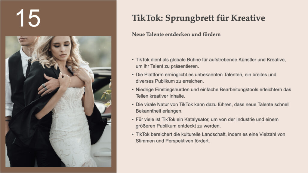 15 TikTok Sprungbrett fuer Kreative