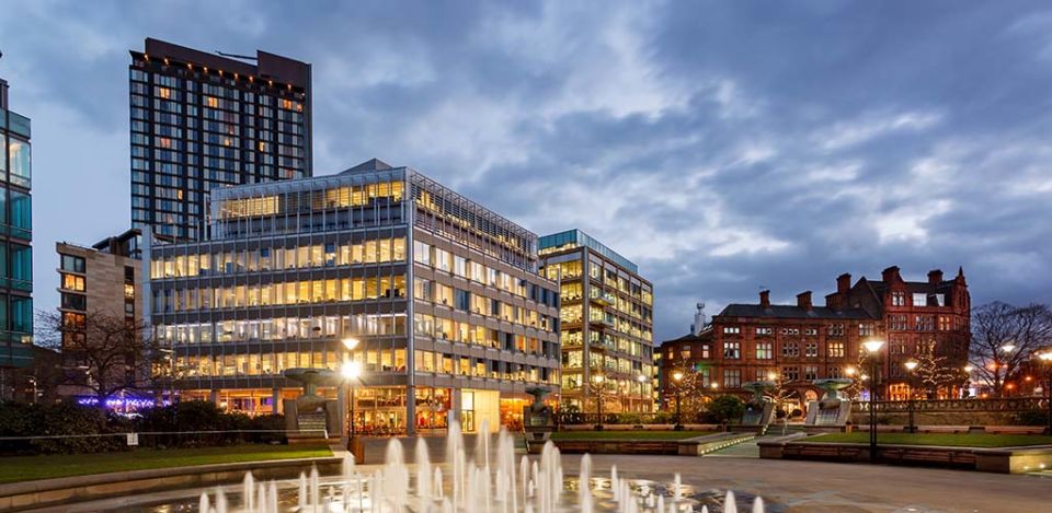 Millenium Square at dusk