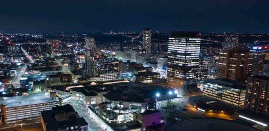 Aerial photo Downtown Hamilton ON CA