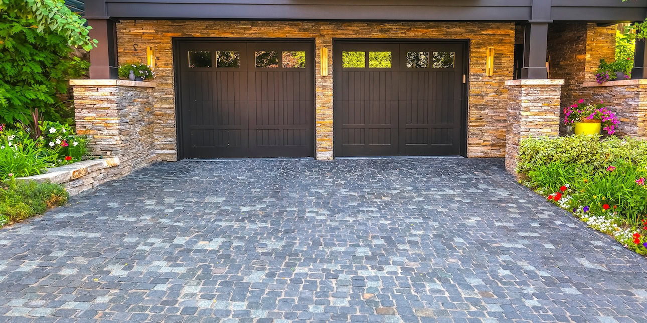 brick driveway