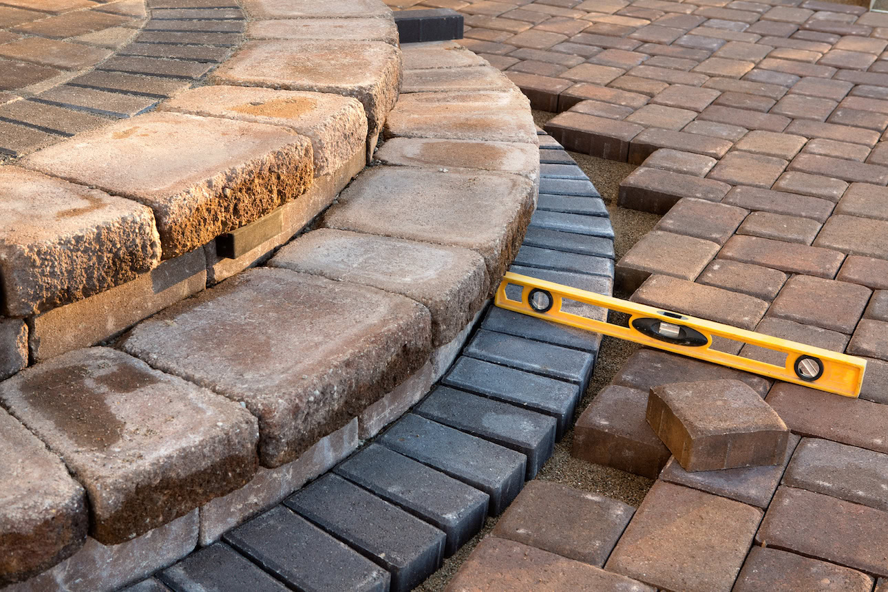 custom brick pavers and patio