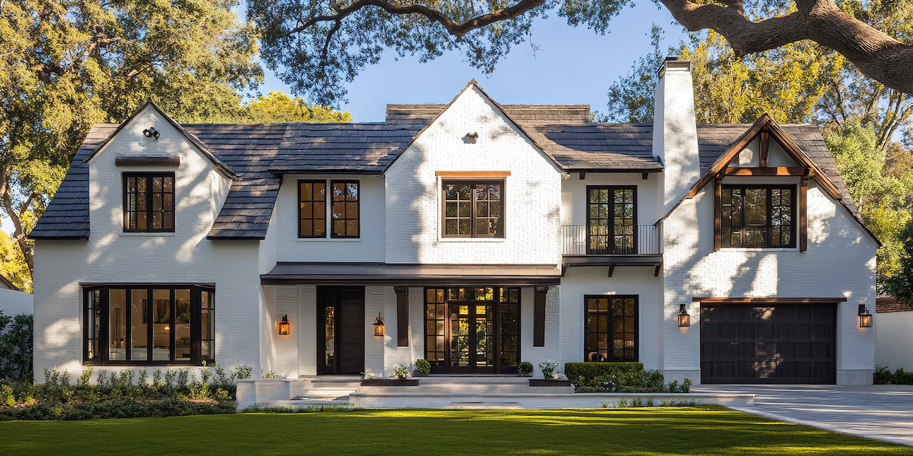 home exterior with german smear