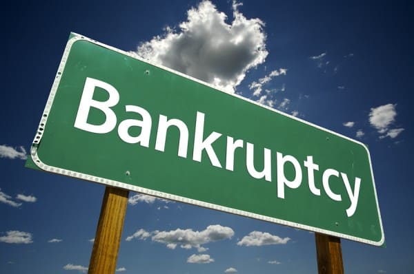 Bankruptcy road sign | get out of debt guy - steve rhode Bankruptcy road sign