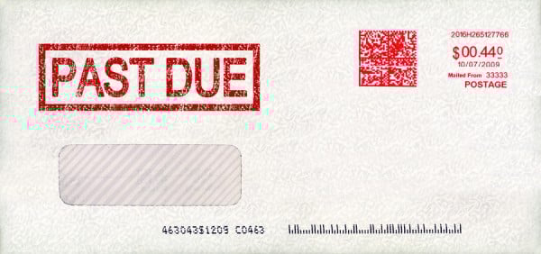 Past due envelope | get out of debt guy - steve rhode Past due envelope