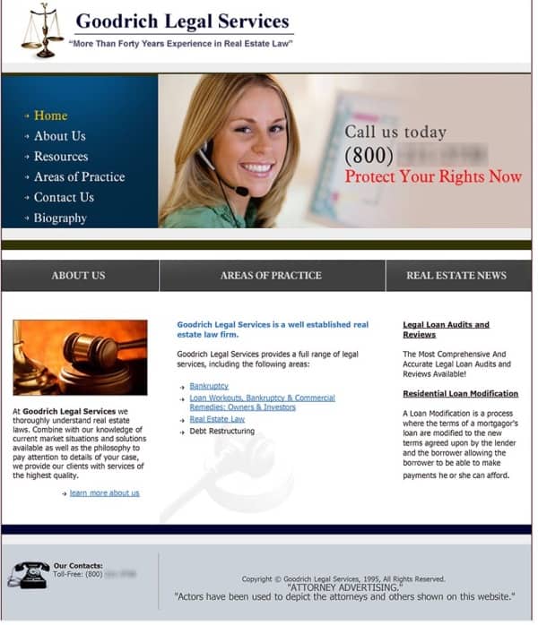 Phony legal mortgage help