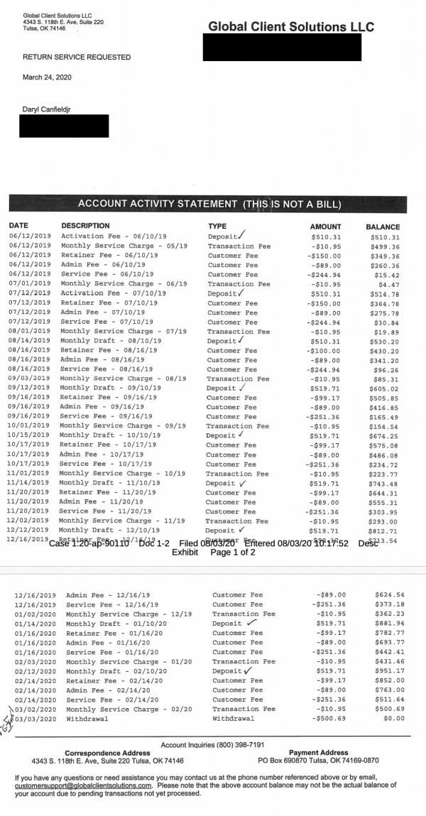 Global client solutions statement