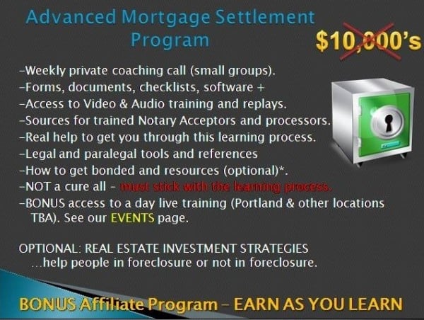Advanced mortgage settlement program Advanced mortgage settlement program