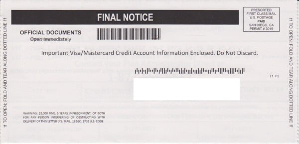 Credit card financial relief plan cover