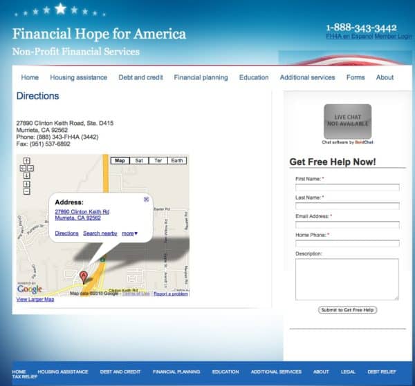 Financial hope for america murrieta Financial hope for america murrieta