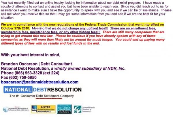 National debt resolution