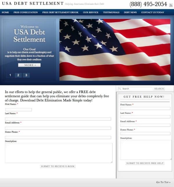 Usa debt settlement Usa debt settlement