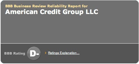 American credit group bbb rating