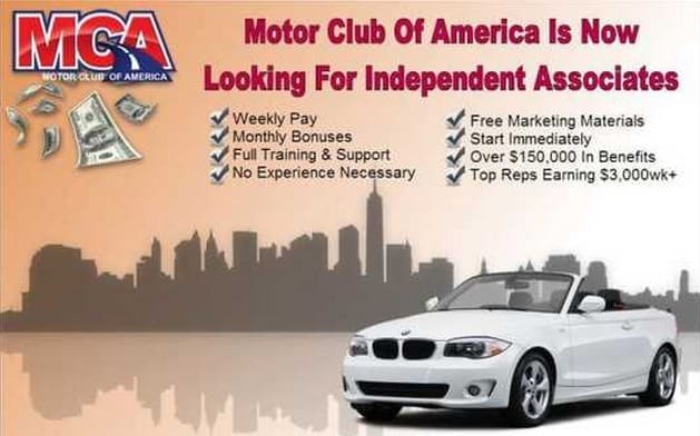 Motor Club of America (MCA) Looks Like a Biz Op to Avoid. Not What It Appears to Be.