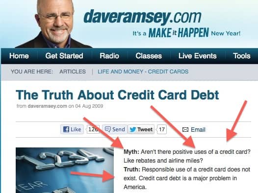 Ramsey credit card