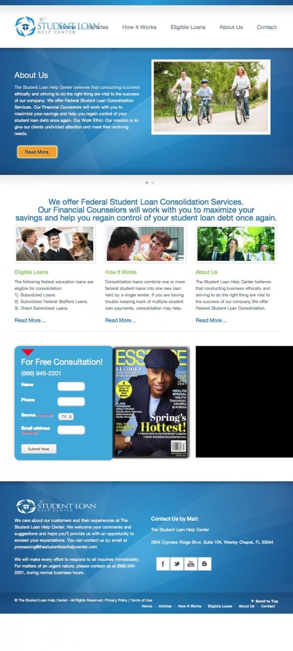 The student loan help center | top student loan help network