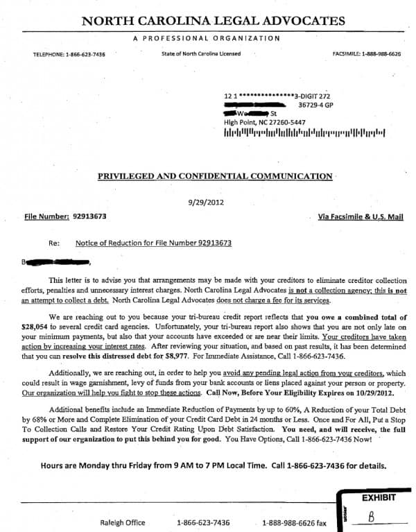North carolina legal advocates