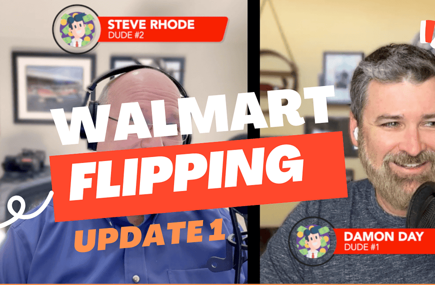 Steve Rhode and Damon Day discuss Walmart flipping updates on the Get Out of Debt Guy channel.