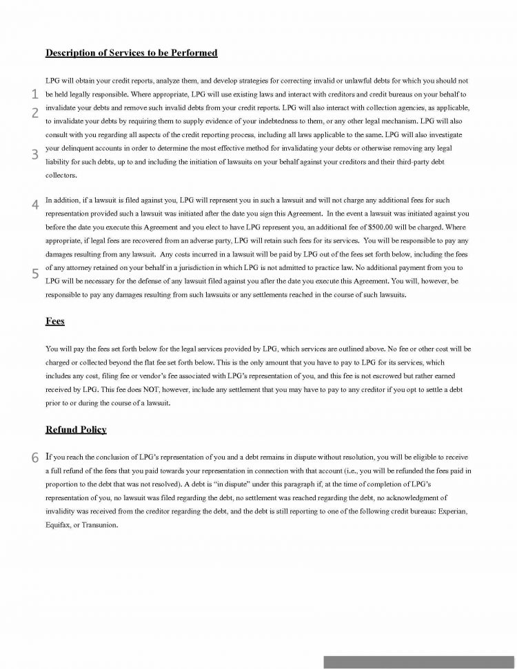 Litigation practice group contract review