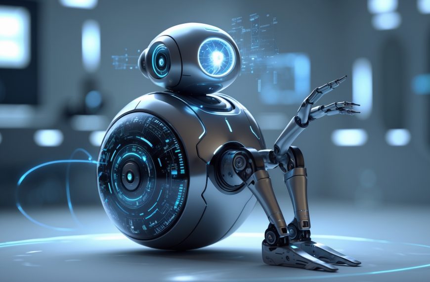 AI robot with digital interface, modern technology, futuristic AI, cybernetic assistant, advanced robotics, digital innovation.