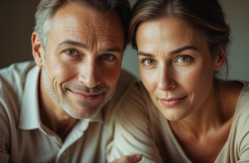 Portrait of Steve Rhode, the Get Out of Debt Guy, with a woman, focusing on debt relief and financial advice.