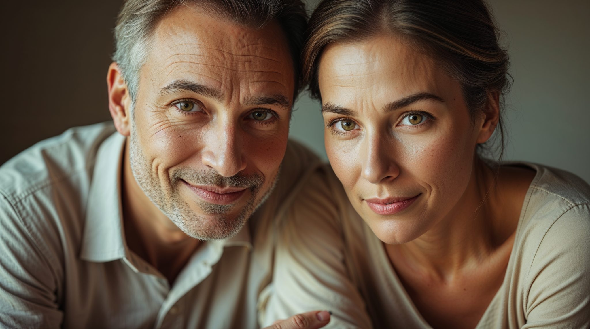 Portrait of Steve Rhode, the Get Out of Debt Guy, with a woman, focusing on debt relief and financial advice.