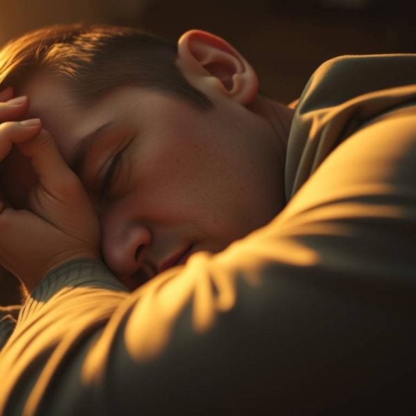 Overwhelmed young man distressed by financial stress and debt problems at home.