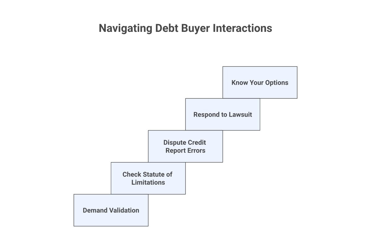 Step-by-step guide: demand validation, check statute of limitations, dispute errors, respond to lawsuits, know your options