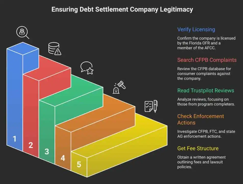 5 steps to research a debt settlement company before enrolling