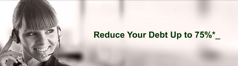 Heritage debt relief home page 75% reduction statement