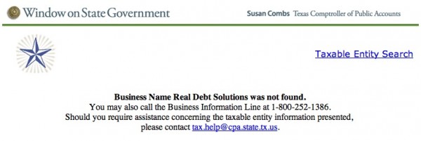 Real debt solutions tx