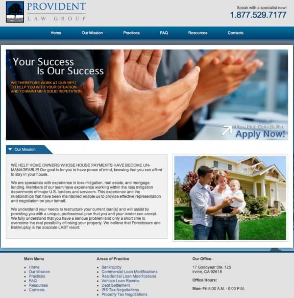 Provident law group site