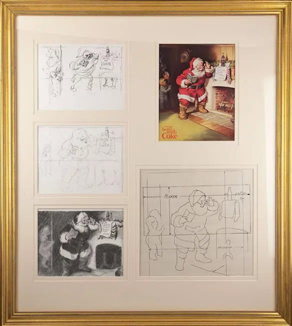 sundblom-santa-sketches
