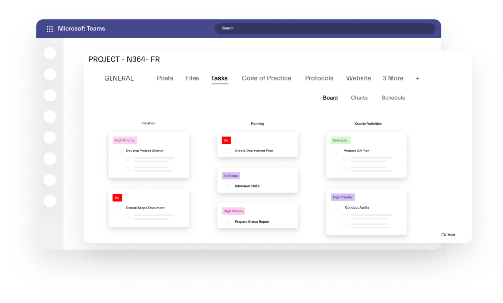 Translate your project management playbook into Microsoft Teams
