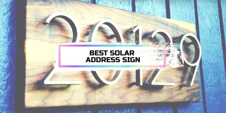 Best Solar Address Sign