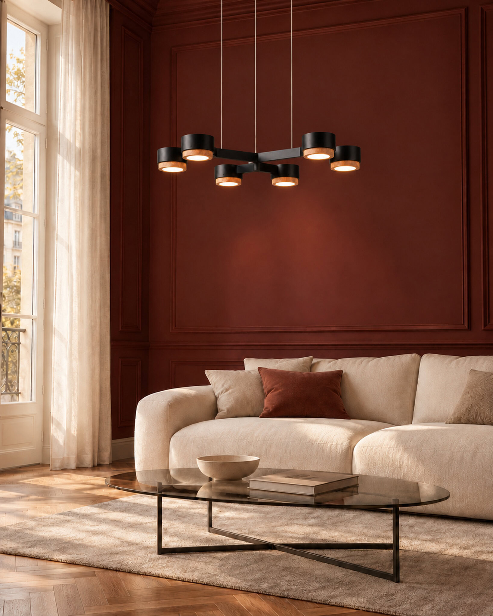 Jubi Wood Chandelier 60 - obrazek 4
