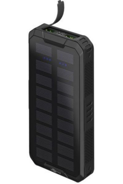 Goobay Quick Charge Med Solcelle Panel 20.000 mAh