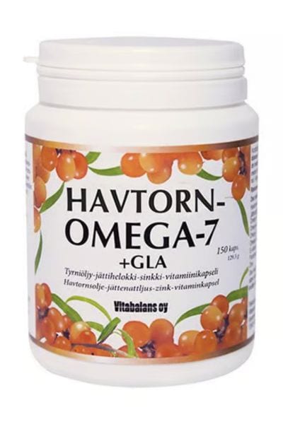 Vitabalans Oy Havtorn Omega 7+GLA 150 Kapsler